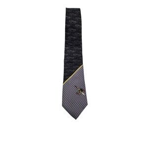 Ed Hardy Silk Necktie Christian Audigier Black Gray Dragon Designer Tie